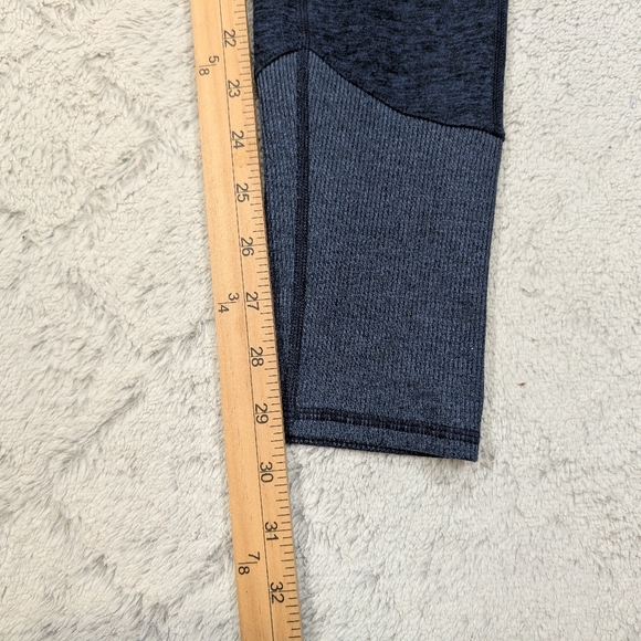 Alo Leggings Womens M Blue Heather High Waist Alosoft Lounge Performance Yoga - Picture 6 of 10